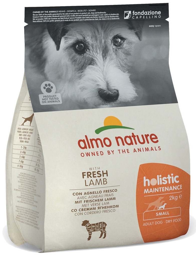 Almo Nature Holistic Dog S Lam & Rijst 2 kg.
