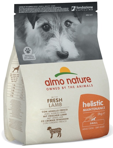 [AL0711] Almo Nature Holistic Dog S Lam & Rijst 2 kg.