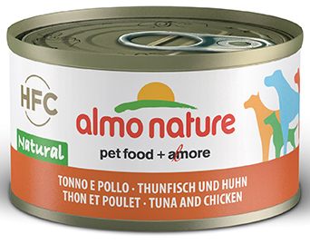 [AL5542] Almo Nature Dog HFC Natural Tonijn met Kip 24 x 95 gr.