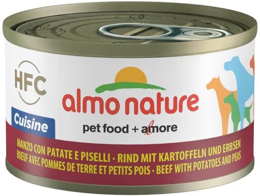 [AL5570] Almo Nature Dog HFC Cuisine Rund Aardappel Erwten 24 x 95 gr.
