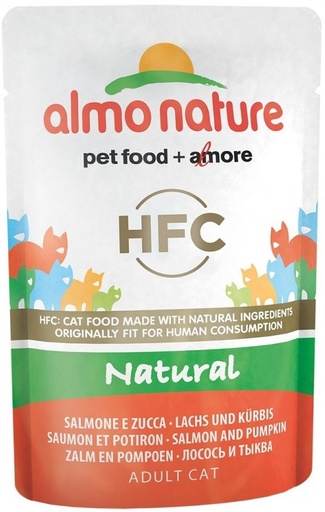 [AL5804] Almo Nature Zalm en Pompoen (24 x 55 gr.)