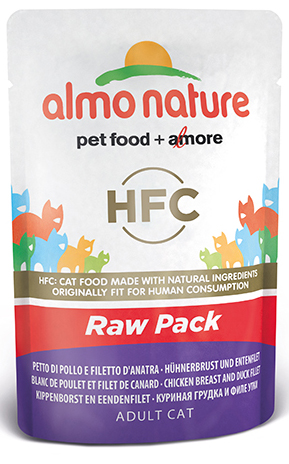 [AL5824] Almo Nature Raw Kip en Eend (24 x 55 gr.)