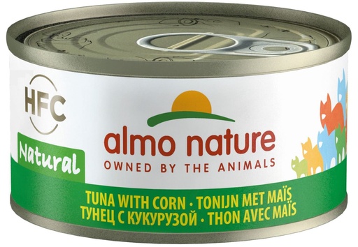 [AL9033] Almo Nature Tonijn met Mais 24 x 70 gr.