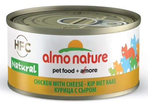 [AL9083] Almo Nature Kip met Kaas 24 x 70 gr.