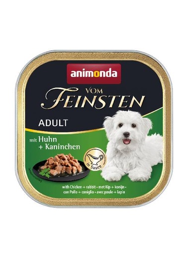 [AM82309] Feinsten Dog Adult Kip+Konijn 22 x 150 gr.