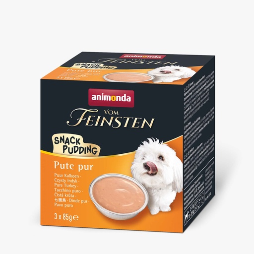 [AM82343] Feinsten Dog Snack Pudding Kalkoen (16 x 3 x 85 gr.)