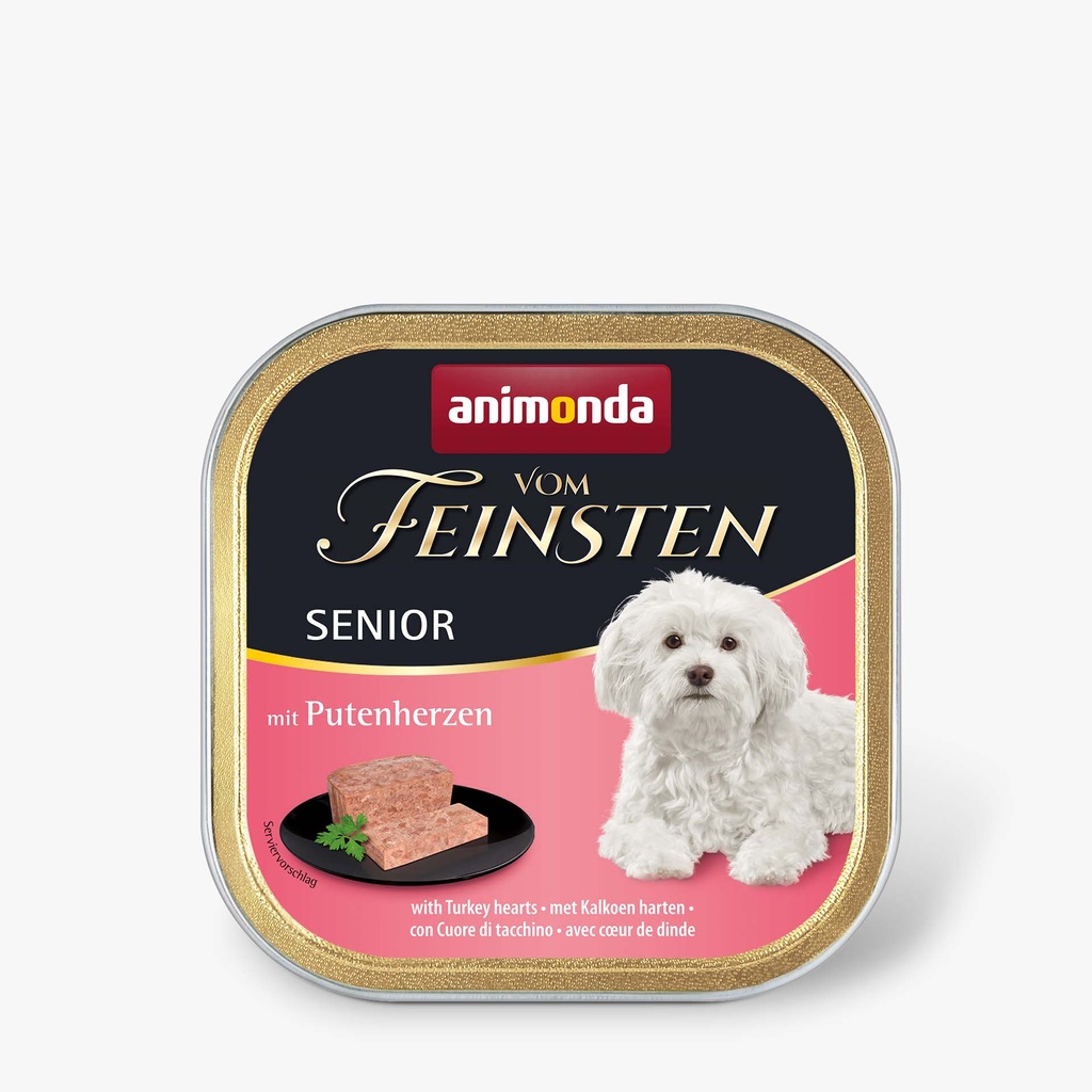 Feinsten Dog Senior Kalkoenhart 22 x 150 gr.