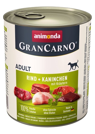 [AM82767] Grancarno Konijn+Kruiden 6 x 800 gr.