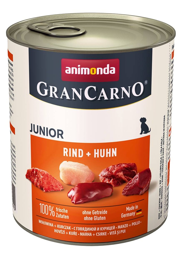 Grancarno Junior Rund+kip 6 x 800 gr.
