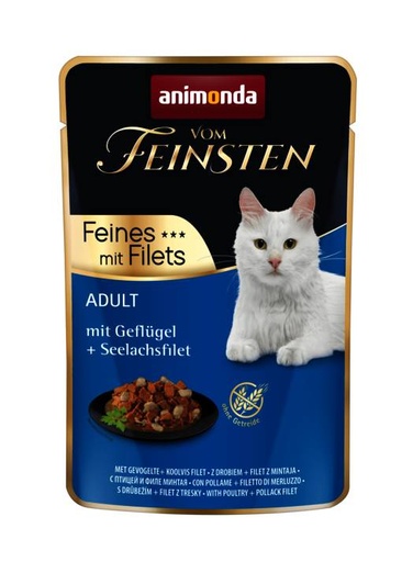 [AM83061] Feinsten Pouch Gev.+Koolvisfilet 18 x 85 gr.