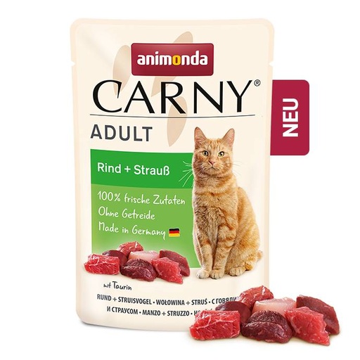 [AM83080] Carny Pouch Rund/Struisvogel 12 x 85 gr.