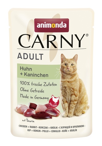 [AM83083] Carny Pouch Kip/Konijn 12 x 85 gr.