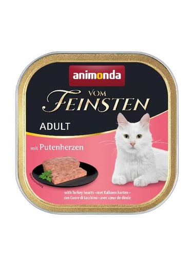 [AM83203] Feinsten Cat Adult Kalkoenhart 32 x 100 gr.