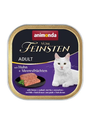 [AM83306] Feinsten Cat Adult Kip+Zeevr. 32 x 100 gr.