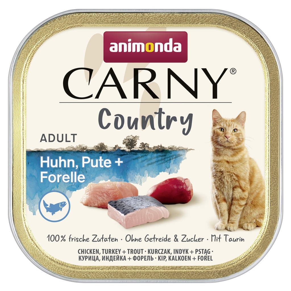 Carny Country Kip/Kalkoen/Forel 32 x 100 gr.