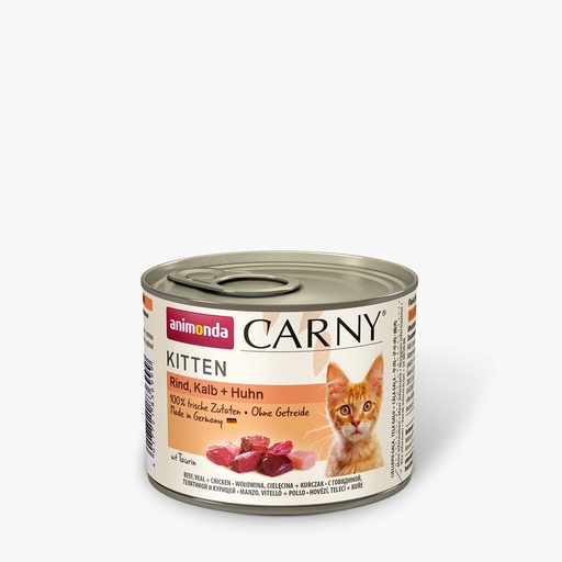 [AM83965] Carny Kitten Kalf/Kip/Kalkoen 12 x 200 gr.