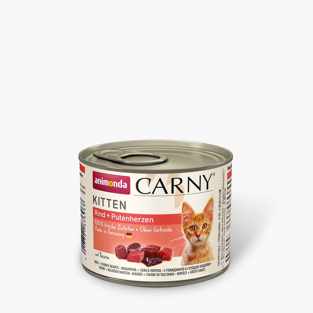 Carny Kitten Rund/Kalkoen 12 x 200 gr.