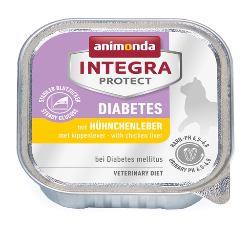 [AM86693] Integra Cat Diabetes Chickenliver 16 x 100 gr.
