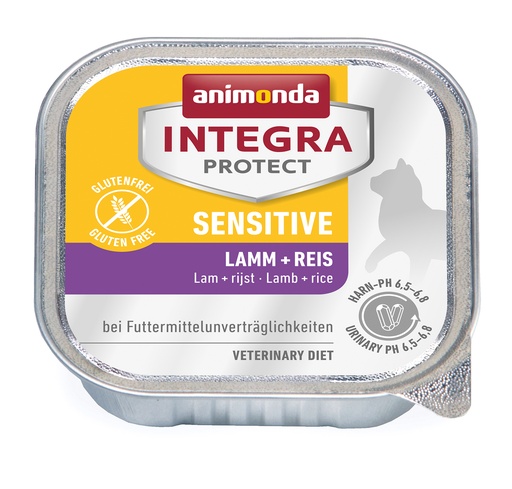 [AM86851] Integra Cat Sensitive Lamb+Rice 16 x 100 gr.