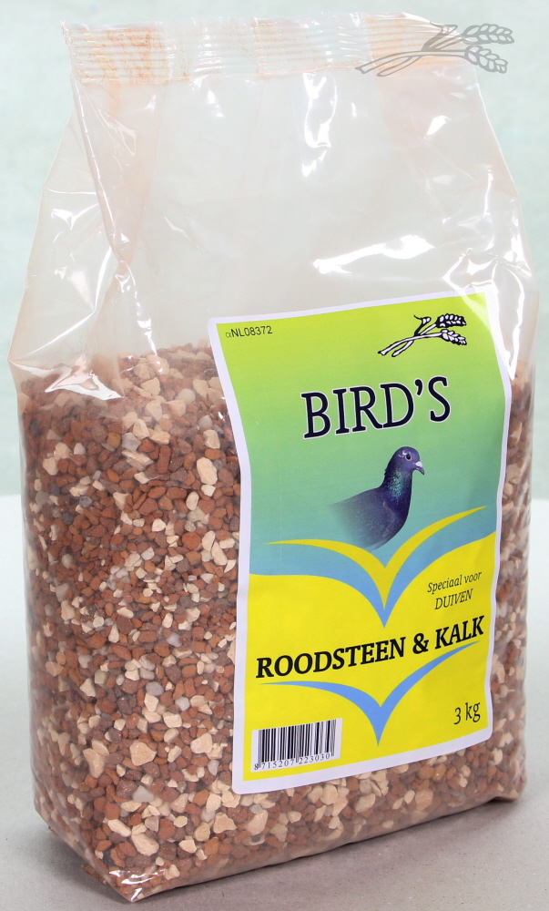 Bird's Roodsteen en Kalk 3 kg.