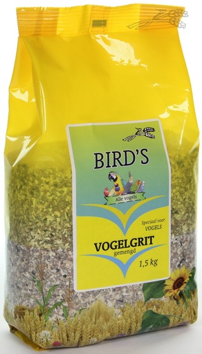 [BI22351] Bird's Vogelgrit Gemengd 1,5 kg.