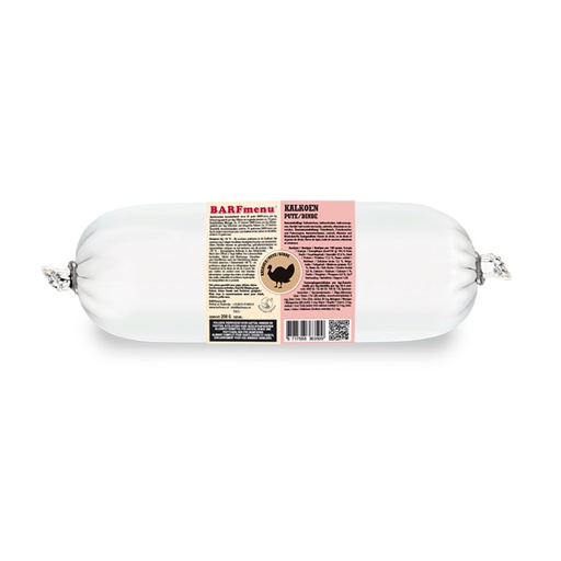 [BM36034] BARFmenu Kleine Hond & Kat Kalkoen 20 x 250 gr.