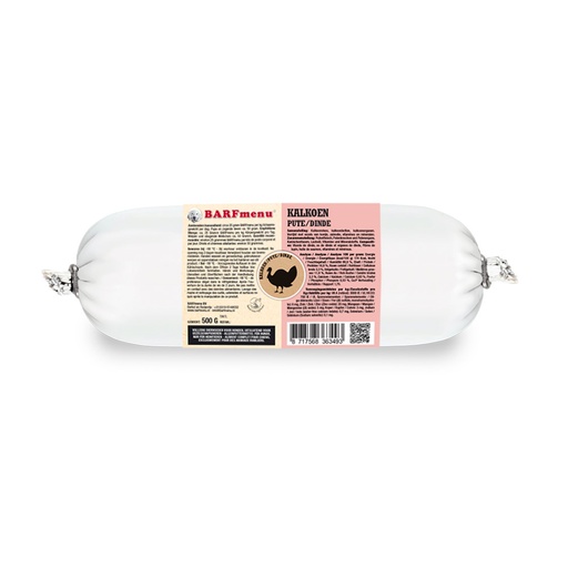 [BM36035] BARFmenu Hond Kalkoen 10 x 500 gr.