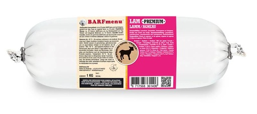 [BM36140] BARFmenu Hond Premium Lam 10 x 1 kg.