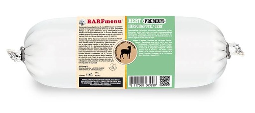 [BM36399] BARFmenu Hond Premium Hert (10 x 1 kg.)
