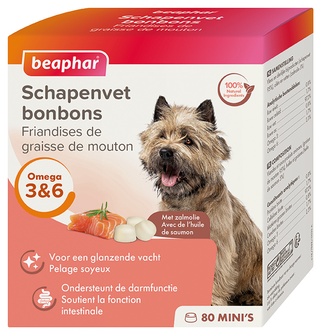 Schapenvet Bonbons+Mini Zalm 245 gr.