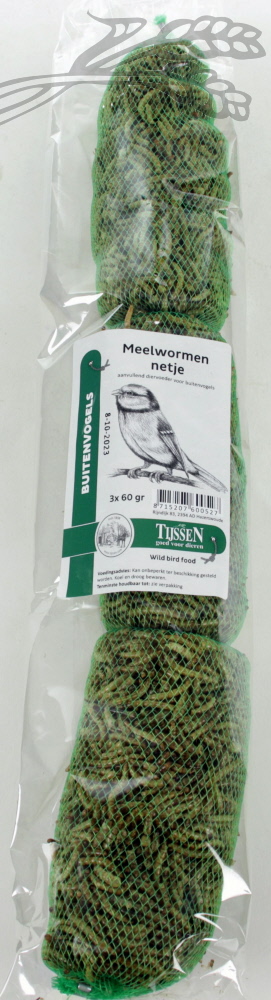 Netje Meelwormen Verpakt (16 x 3 x 60 gr.)