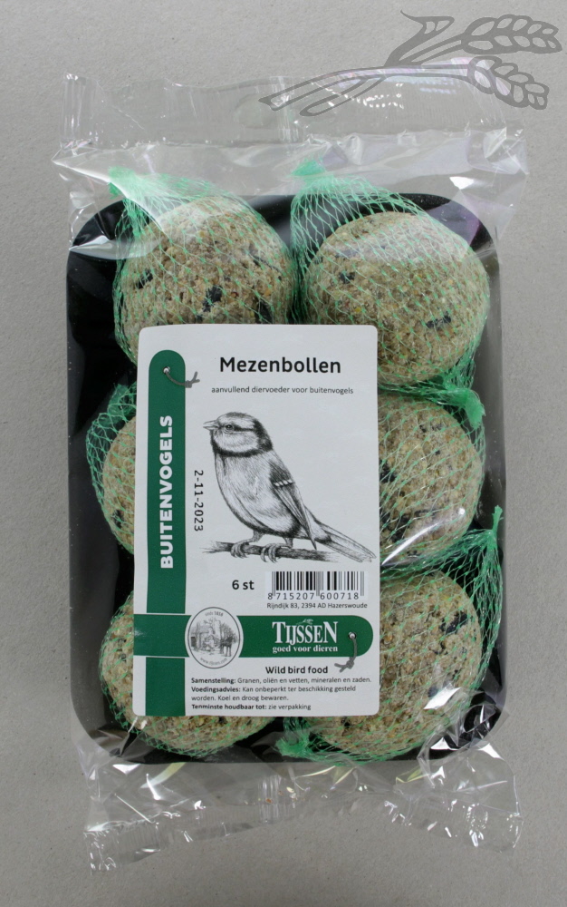 Mezenbollen set 15 x 6st.