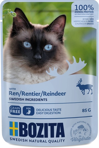 [BZ3611] Bozita Feline Pouch Reindeer (12 x 85 gr.)