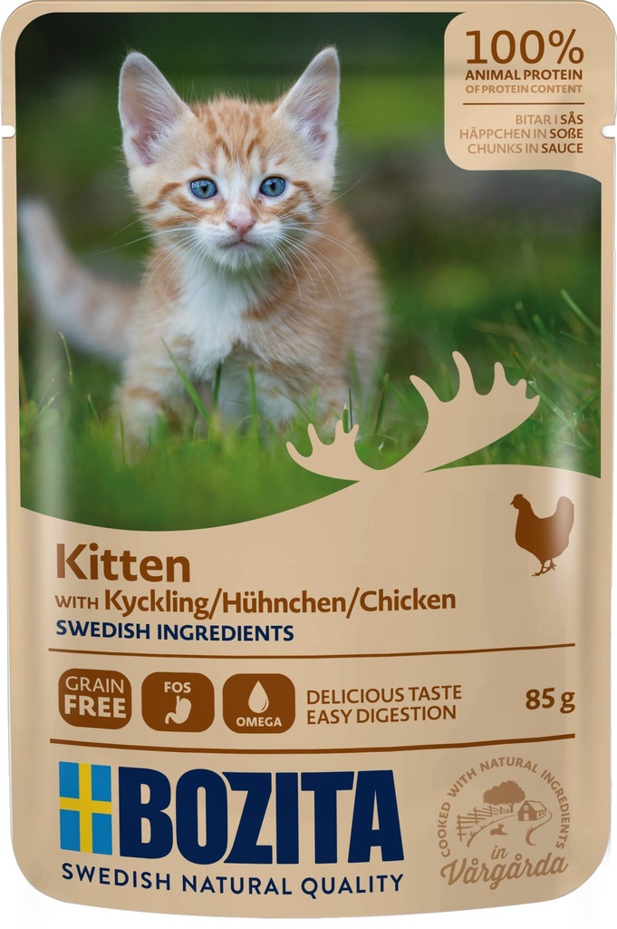 Bozita Feline Pouch Kitten Chicken in sauce