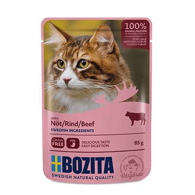 [BZ3632] Bozita Feline Pouch Jelly Beef 12 x 85 gr.