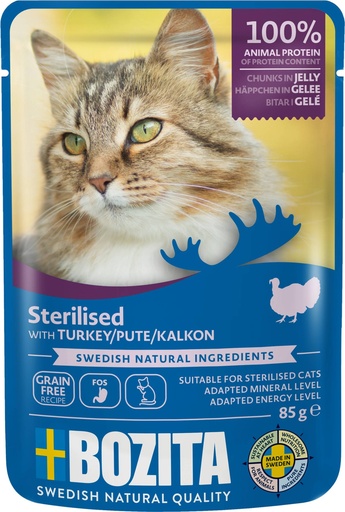 [BZ3647] Bozita Feline Pouch Indoor Turkey in jelly 12 x 85 gr.