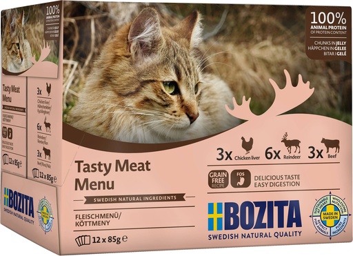 [BZ36701] Bozita Feline Pouch Jelly MP Meat (12 x 85 gr.)