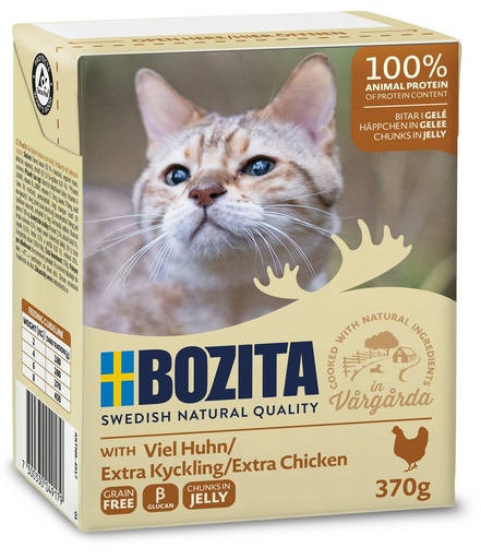 [BZ64917] Bozita Tetra Feline Kip Extra hapjes in gelei 6 x 370 gr.