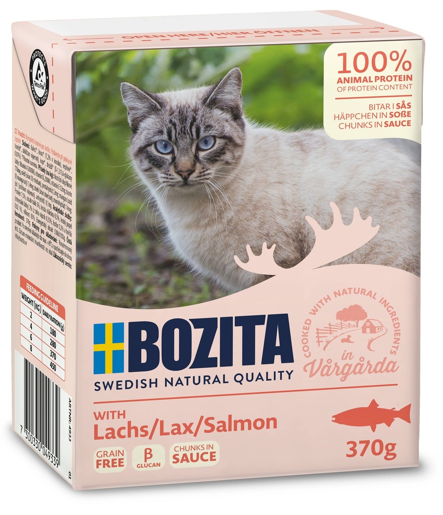 Bozita Tetra Feline Zalm chunks in sauce 6 x 370 gr.
