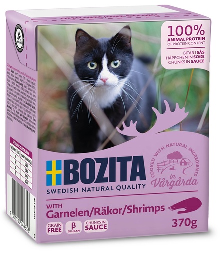[BZ64935] Bozita Tetra Feline Garnalen Chunks in sauce 6 x 370 gr.