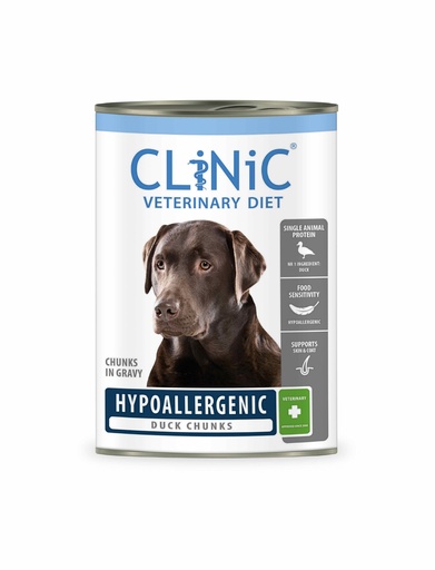 [CC200] CLiNiC Dog Hypoallergenic Duck Chunks 12 x 415 gr.