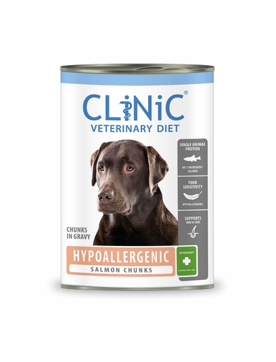 [CC201] CLiNiC Dog Hypoallergenic Salmon Chunks 12 x 415 gr.