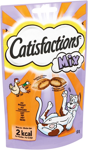 [CFMIX] Catisfaction MIX Kip/Eend 6 x 60 gr.
