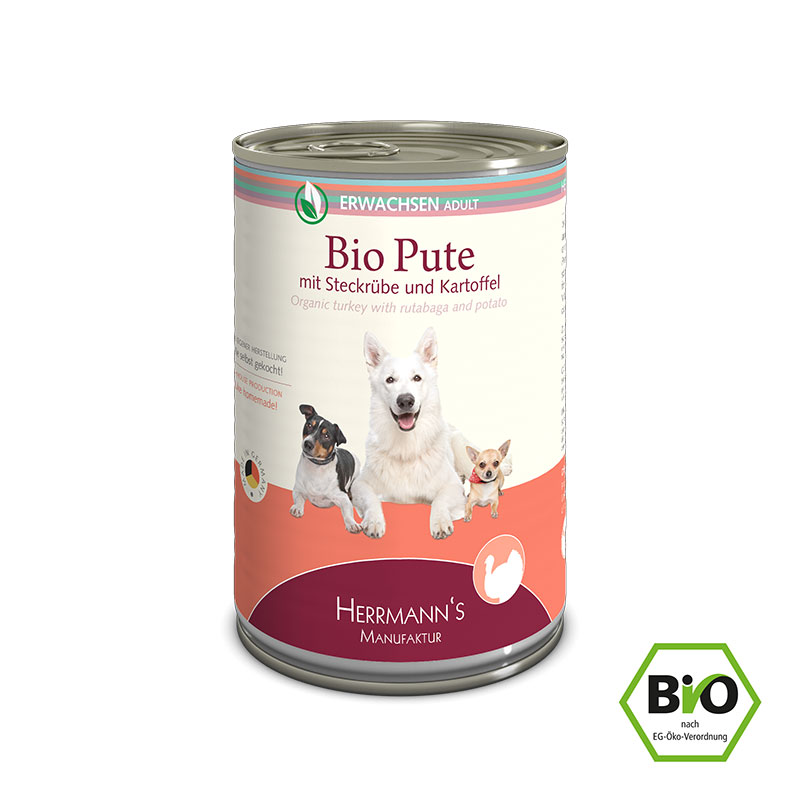 Herrmanns BIO Kalkoen Knolraap 12 x 400 gr.