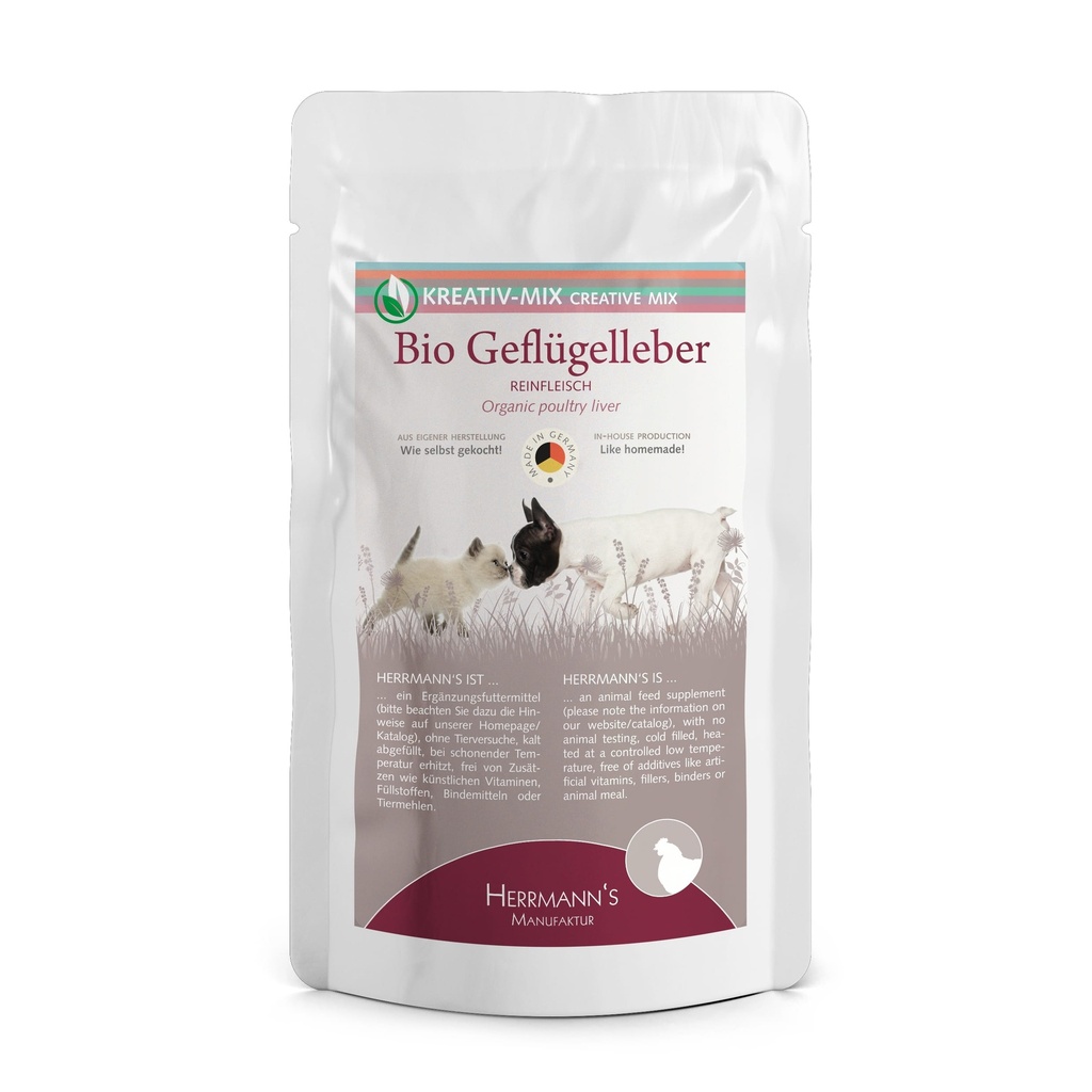 Herrmanns Bio Creativ Gevogelte Lever 20 x 100 gr.