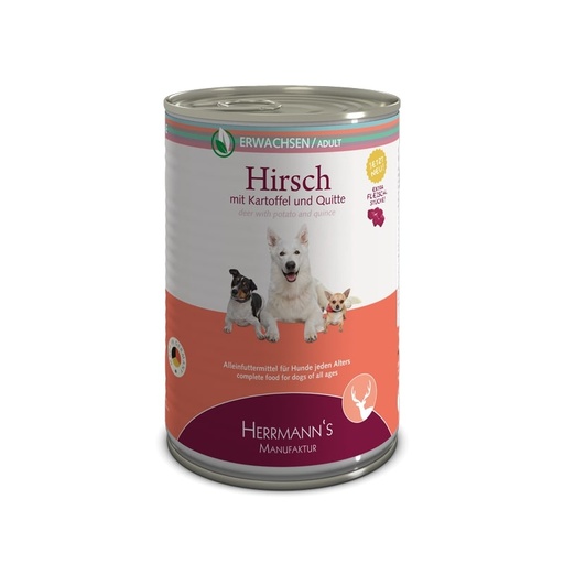 [CP00989] Herrmanns Hert & Aardappel 12 x 400 gr.