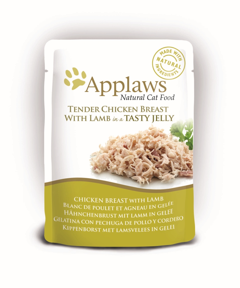 Applaws Cat Pouch Chicken/Lamb in jelly 16 x 70 gr.