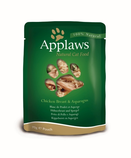 [CP43481] Applaws Cat Pouch Chicken & Aspergus 12 x 70 gr.