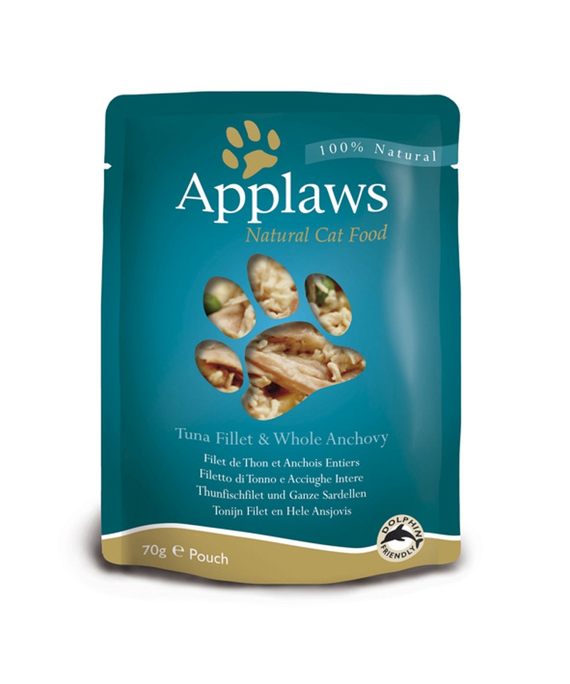 Applaws Cat Pouch Tuna & Anchovy 12 x 70 gr.