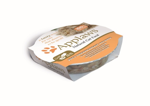 [CP49599] Applaws Cat Pots Juicy Chicken & Duck 10 x 60 gr.